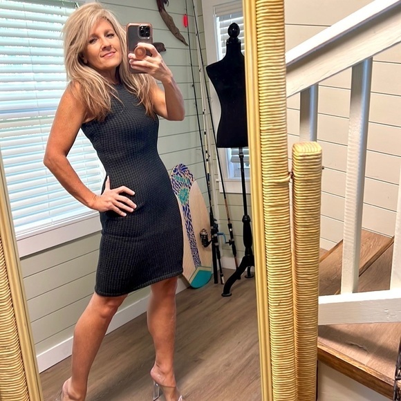 🔥VTG Lauren Ralph Lauren, Soft Tweed Body-Con Dress, Stretch, Pull-On, EUC, S - Picture 7 of 15